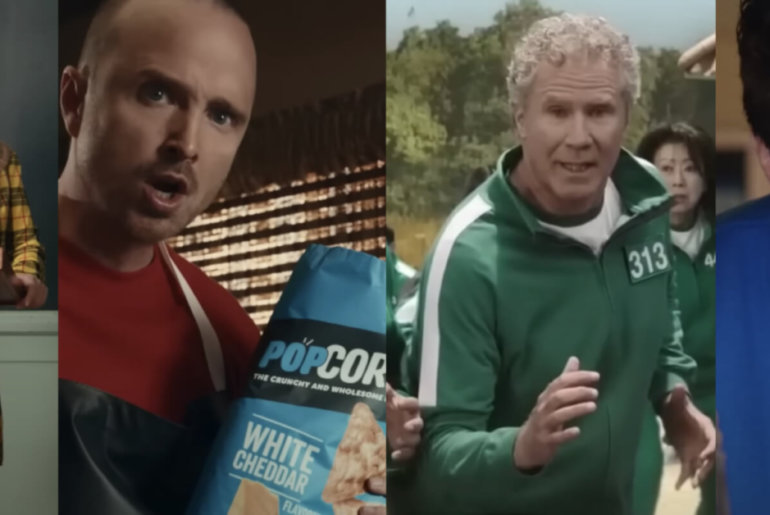 Collage of Superbowl ads