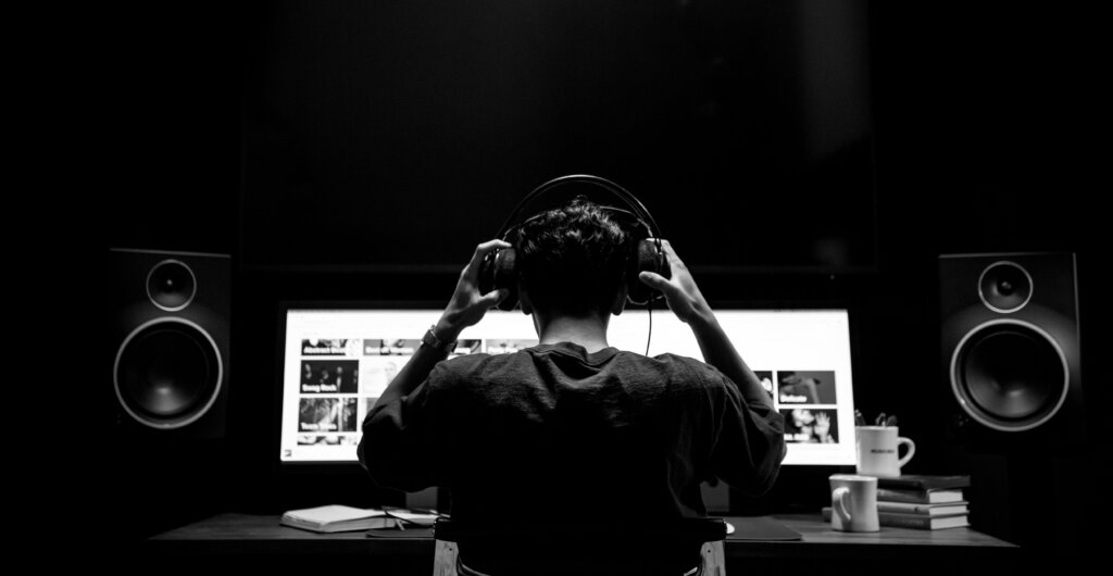 Editor at an edit bay