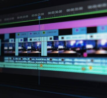 Video editing software timeline