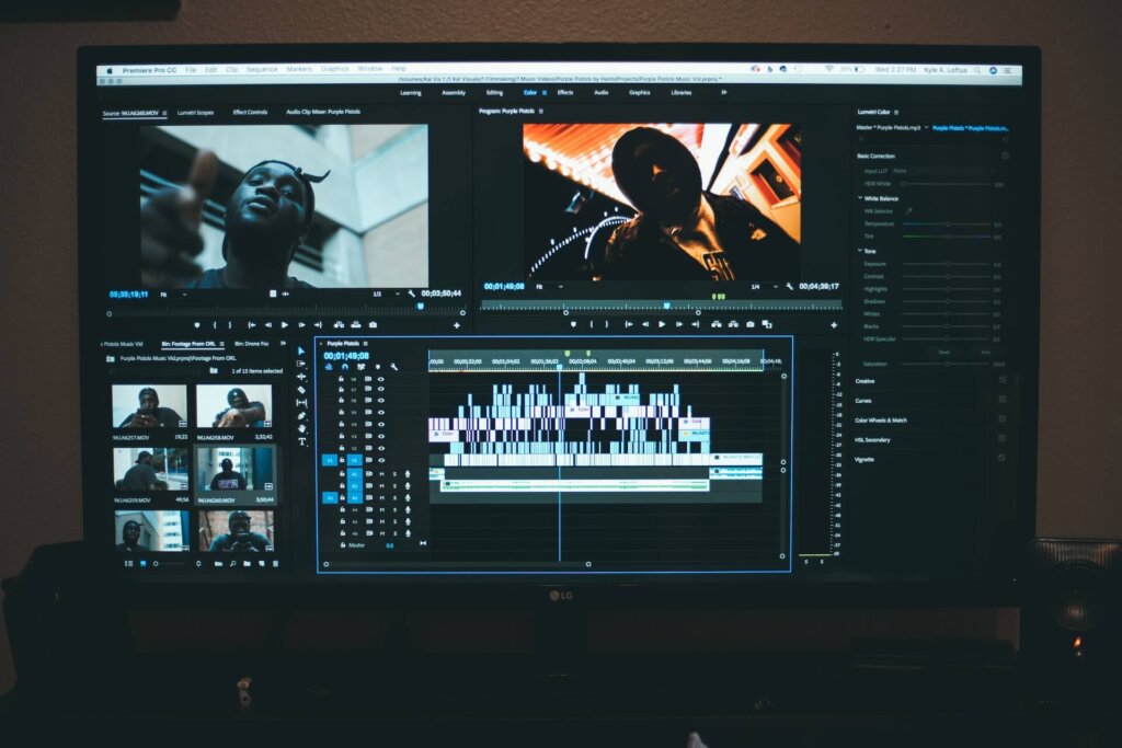 Editing a montage