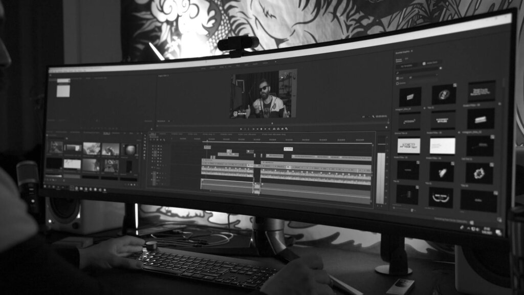 Editing a film