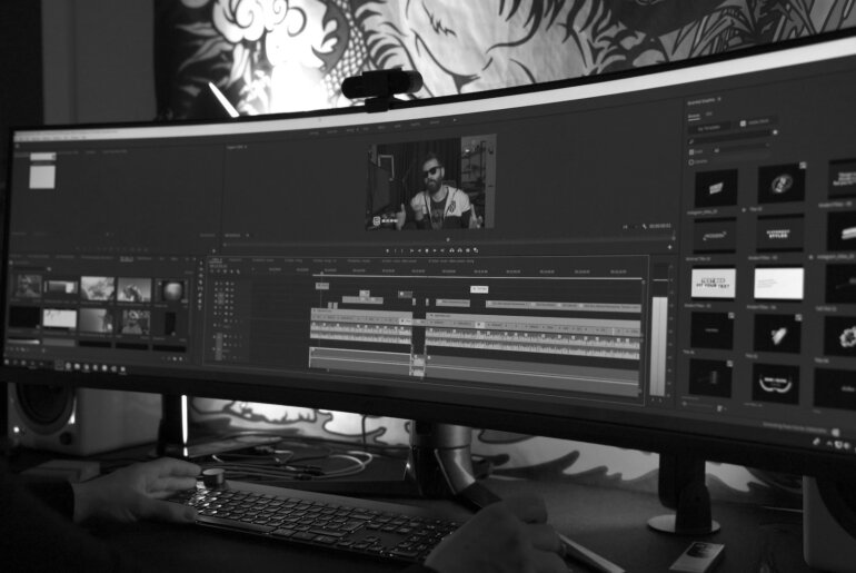 Editing a film