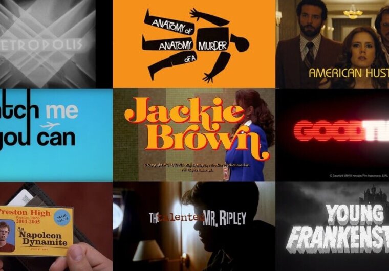 Collage of movie title cards