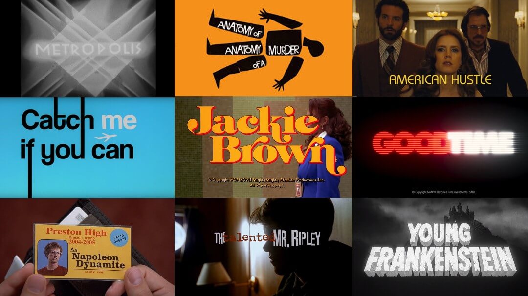 Collage of movie title cards