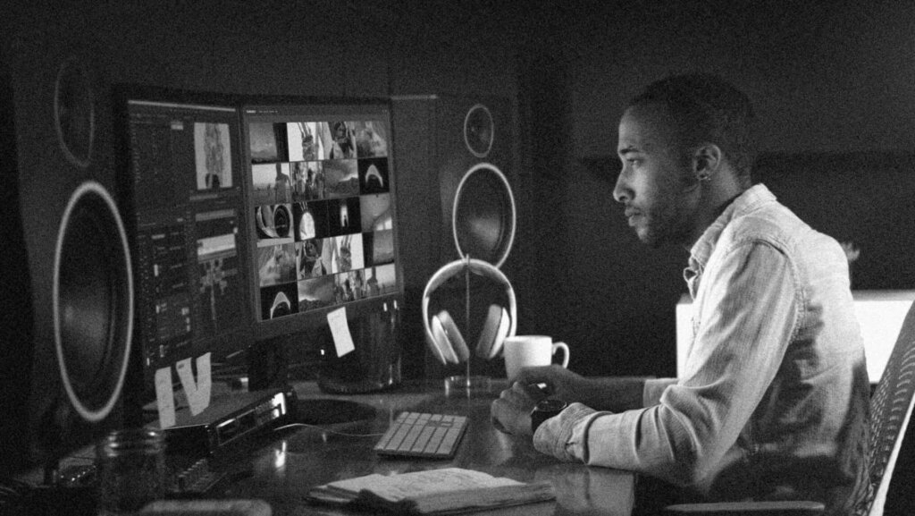 Video editor logging footage